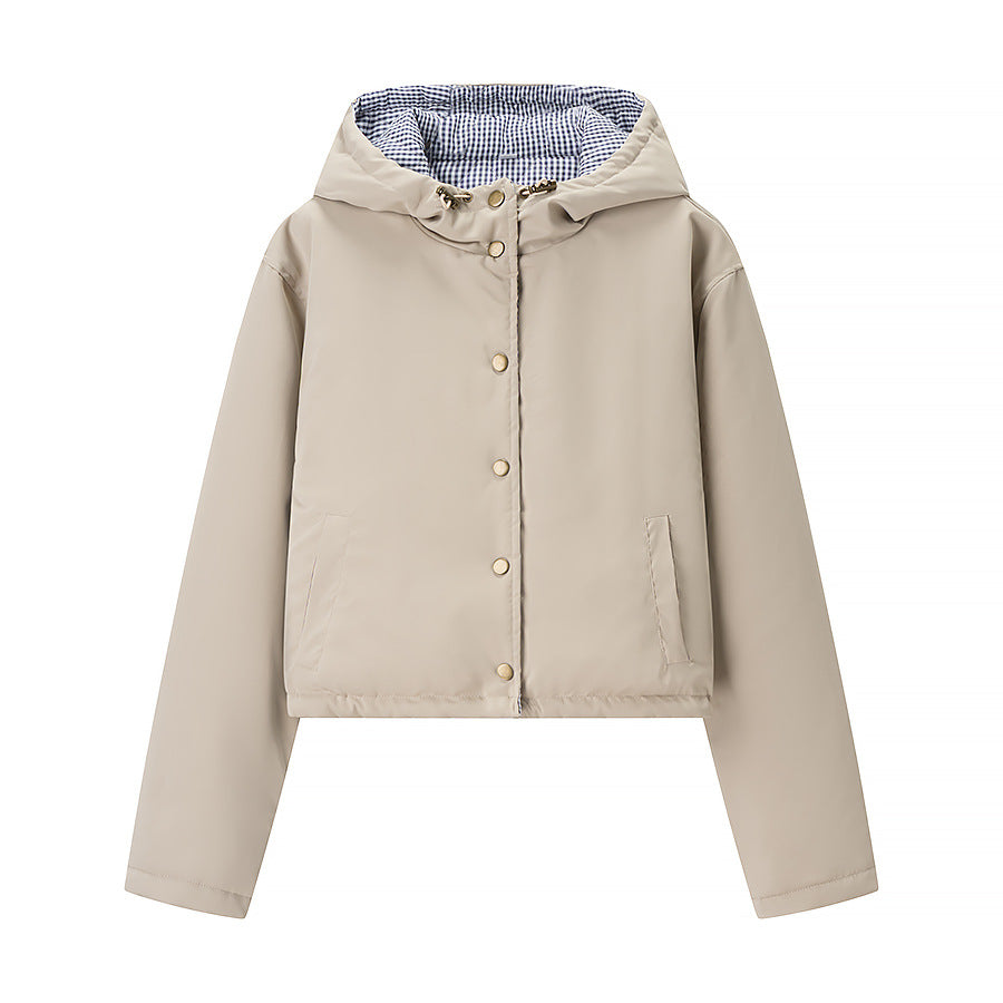 Damen Utility-Jacke mit abnehmbarer Kapuze und praktischen Taschen Drune