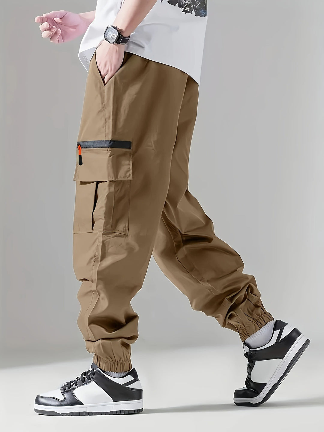 Herren Cargo-Hose mit elastischem Bund Drune