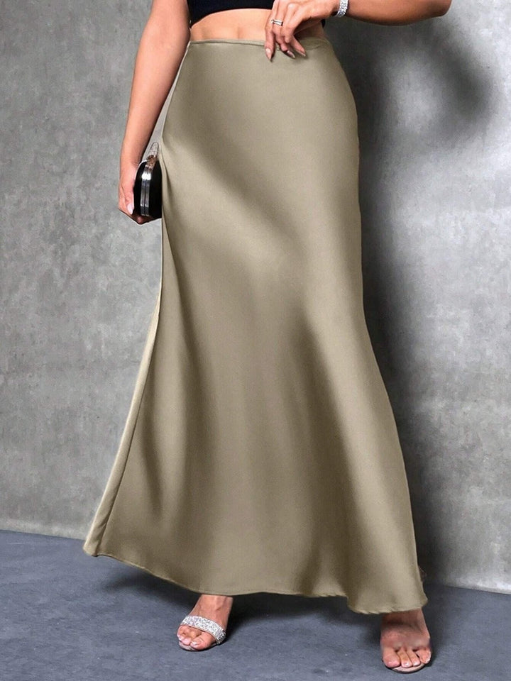 Damen Maxirock mit fließendem Schnitt und elegantem Fall Drune