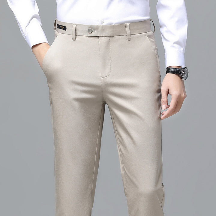 Herren Elegante Business-Chino mit Stretchkomfort und schlankem Bügelsaum Drune
