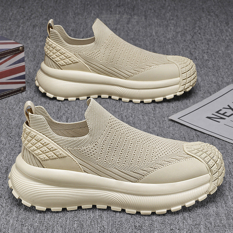 Damen Komfortable Slip-On Sneakers für den Alltag mit rutschfester Sohle und atmungsaktiver Konstruktion Drune