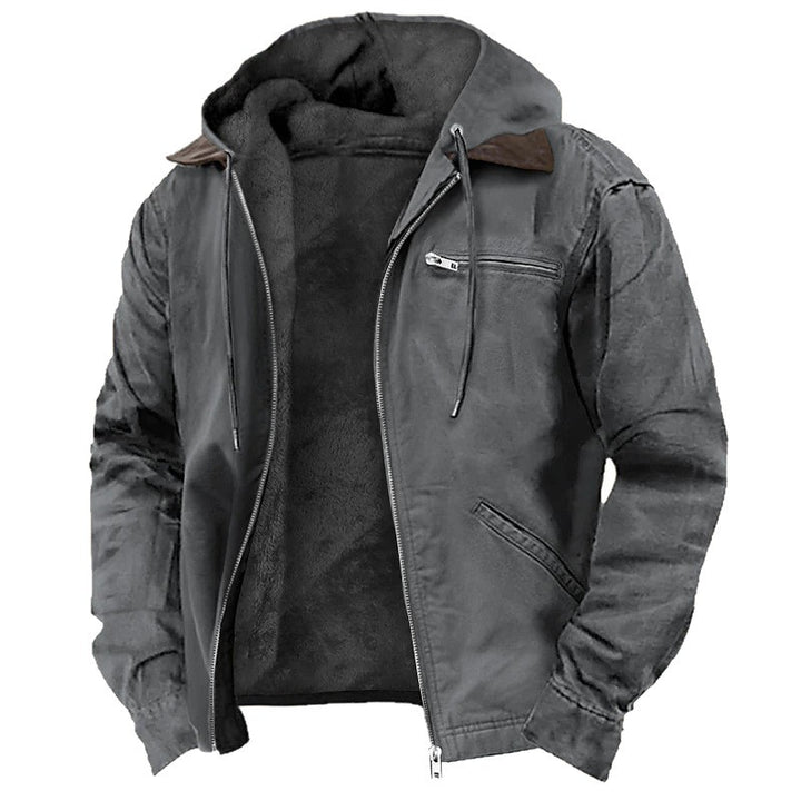 Herren Modische Freizeitjacke mit Kapuze