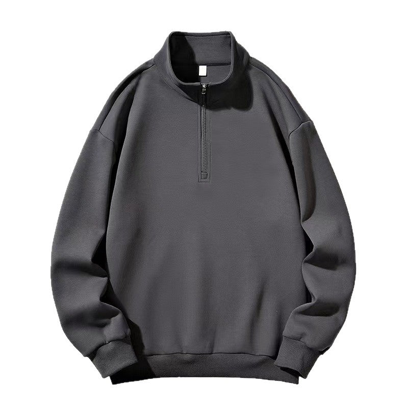 Unisex nan Halbzip-Sweatshirt mit Stehkragen und oversized Schnitt Drune