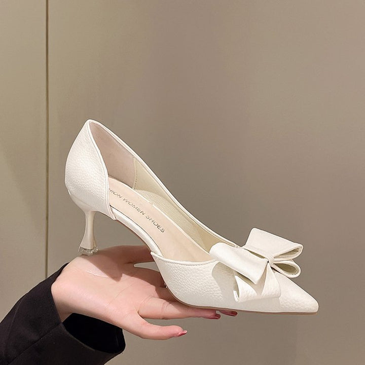 Damen elegante Pumps mit dekorativem Schleifen-Detail Drune