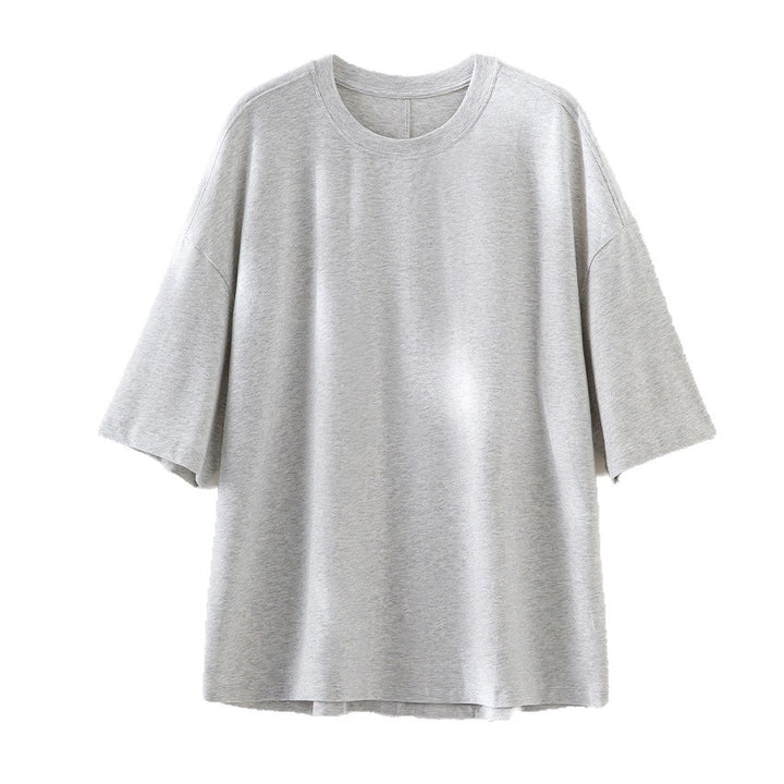 Herren Oversized T-Shirt aus hochwertigem Baumwollmix mit überschnittener Schulter und lockerem Fall Drune