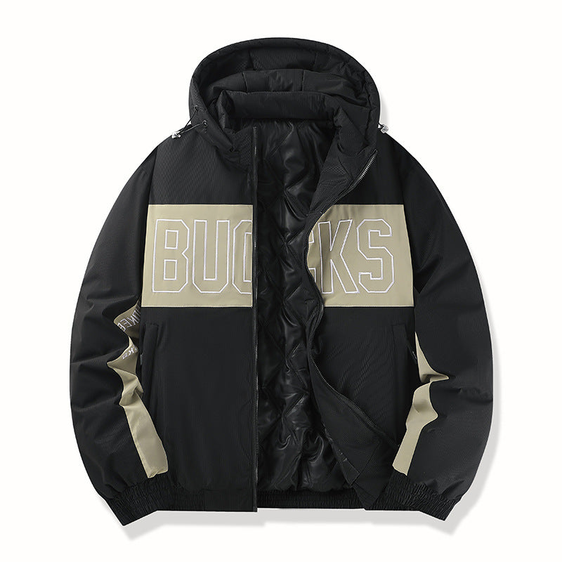 Herren Sportliche Übergangsjacke mit hochschließendem Kragen Drune