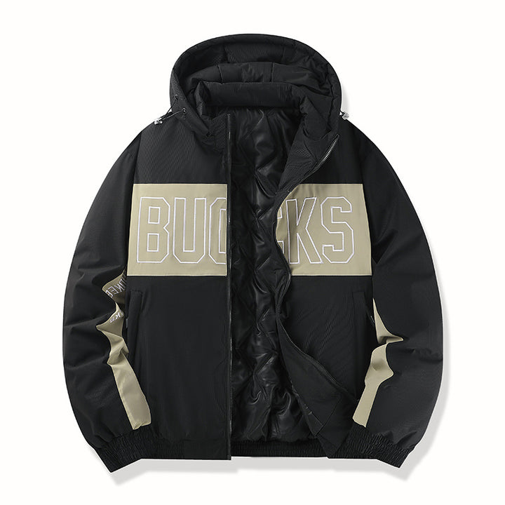 Herren Sportliche Übergangsjacke mit hochschließendem Kragen Drune