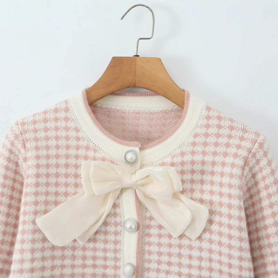 Damen Cardigan mit dekorativen Details und charmantem Schalkragen Drune