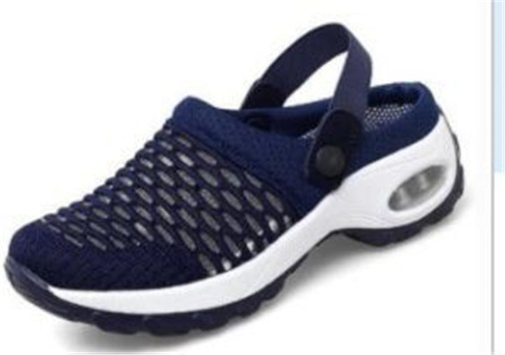Damen Atmungsaktiver Mesh-Sportclog mit verstellbarem Fersenriemen und Luftdämpfung Drune