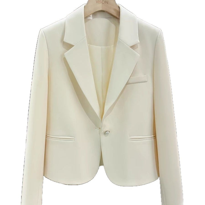 Damen Eleganter und taillierter Blazer mit schmalen Revers Drune