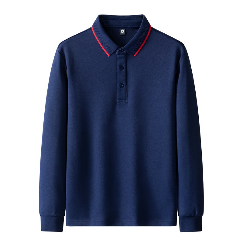 Damen Poloshirt mit langem Arm und Knopfdetails Drune