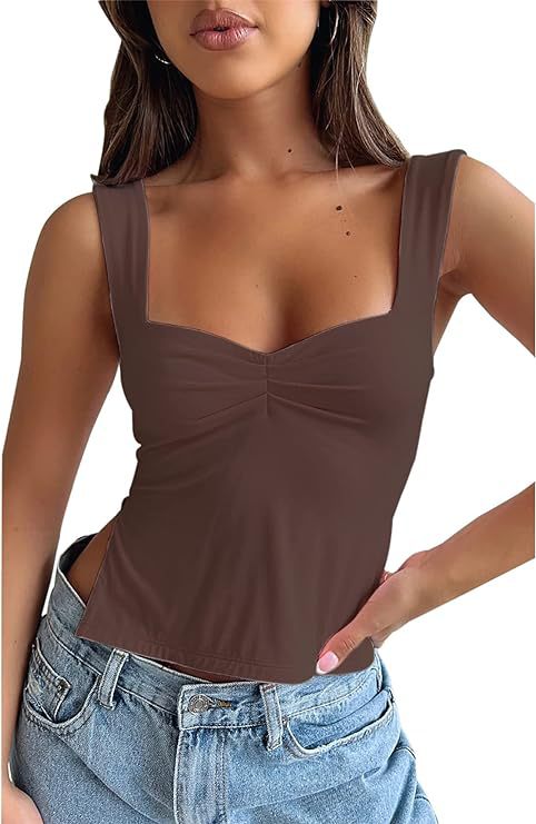 Damen Crop-Top mit quadratischem Ausschnitt Drune