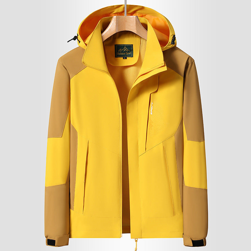 Damen Kapuzen-Softshelljacke wind- und wasserabweisend atmungsaktiv Drune