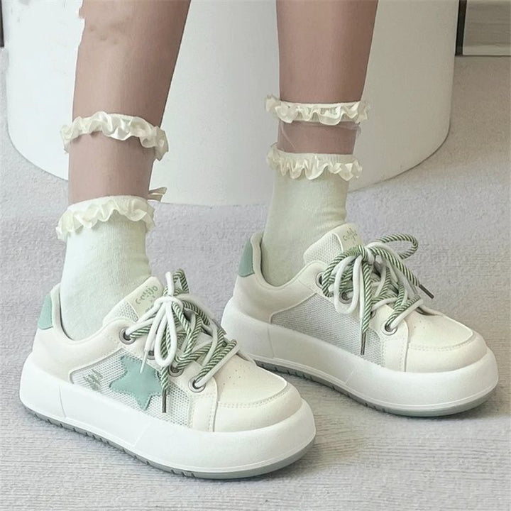 Damen Sportive Sneakers mit modischem Mesh-Design und rutschfester Sohle Drune