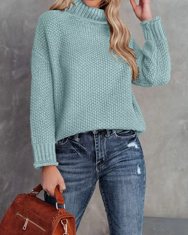 Damen gemütlicher Strickpullover Drune