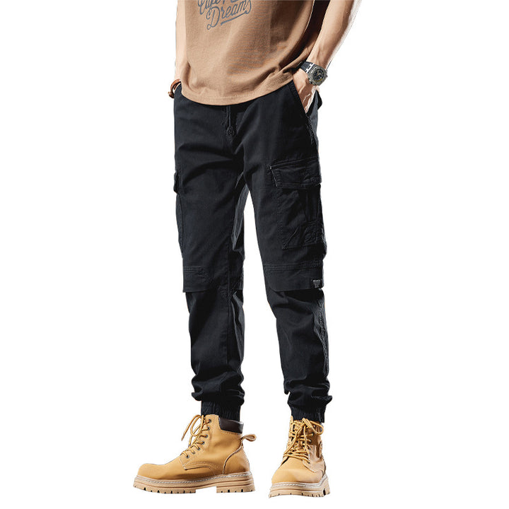 Herren Robuste Ripstop-Cargojogger mit ergonomischen Knieabnähern, Klett‑Klappen und verstellbarem Saum Drune