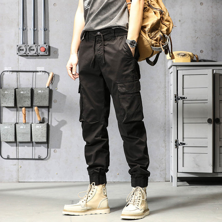 Herren Tapered‑Cargohose im Joggerstil mit elastischem Komfortbund und großzügiger Taschenorganisation Drune