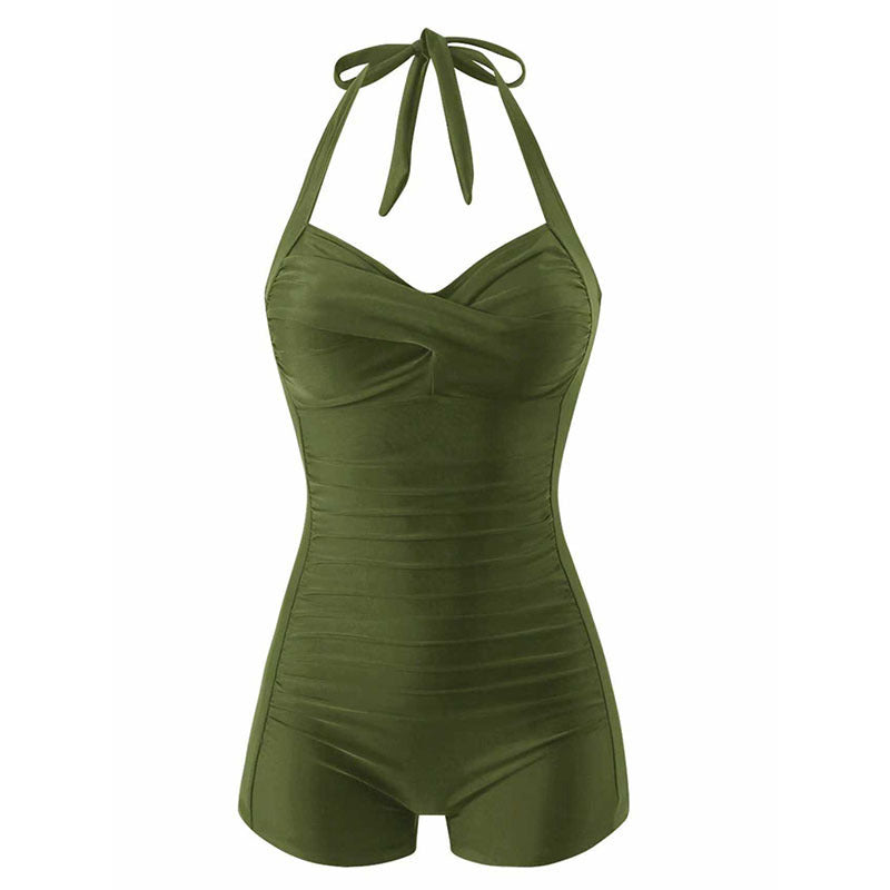 Damen Einteiler Badeanzug mit halterneck Design und moderner Passform Drune