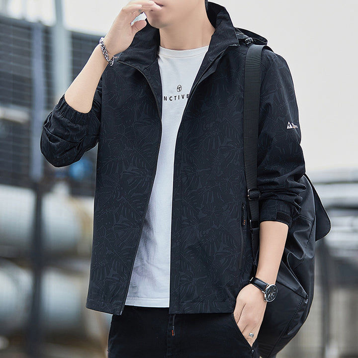 Herren Sportliche Übergangsjacke mit praktischem Kapuzendesign Drune