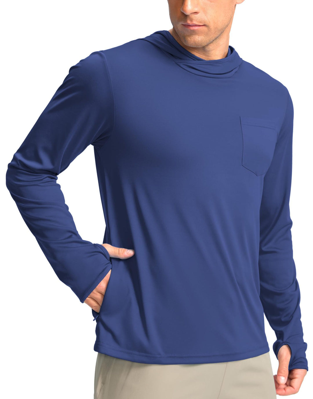 Herren Funktionsshirt mit Kapuze und Taschen