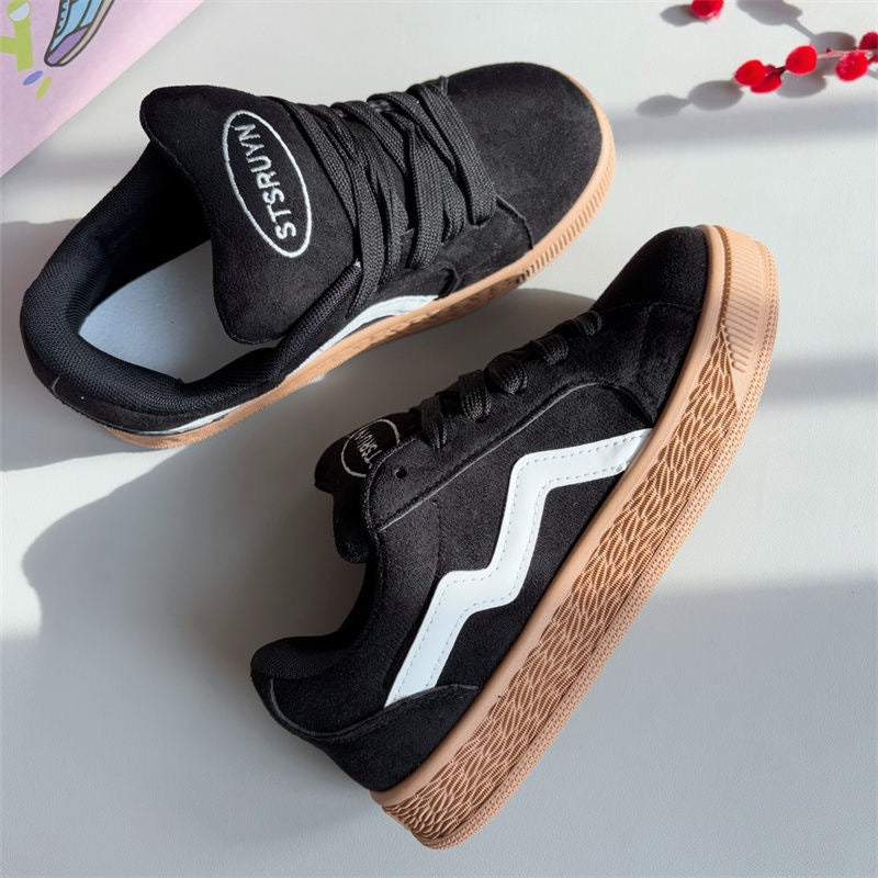 Damen modische Sneakers mit rutschfester Sohle und gepolsterter Innensohle Drune