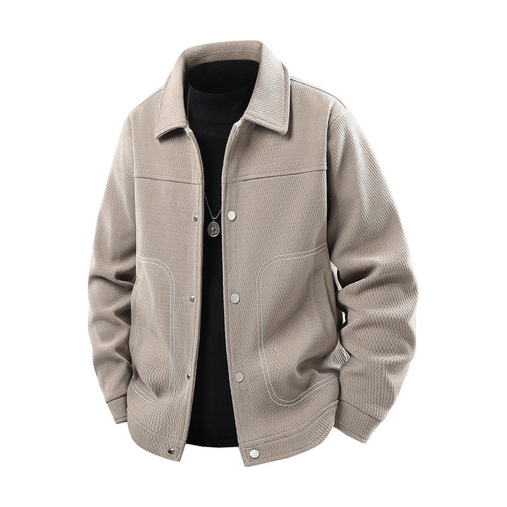 Herren Freizeitjacke mit großzügigen Taschen und eleganter Textur Drune