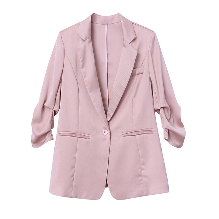 Damen eleganter Blazer mit feinem fallendem Schnitt und praktischen Taschen Drune