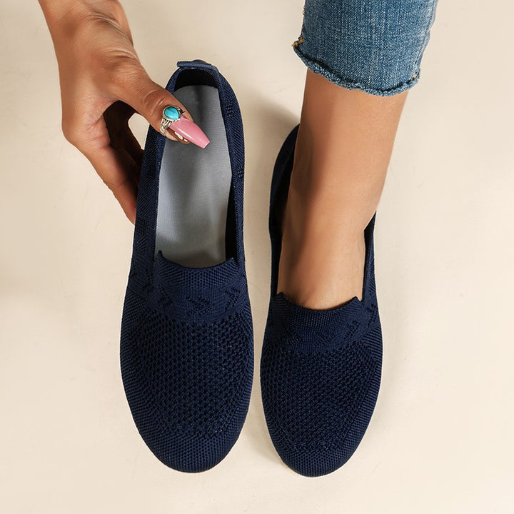 Damen Slip-On Sneakers mit atmungsaktiver Netzstruktur und elastischem Komfort Drune