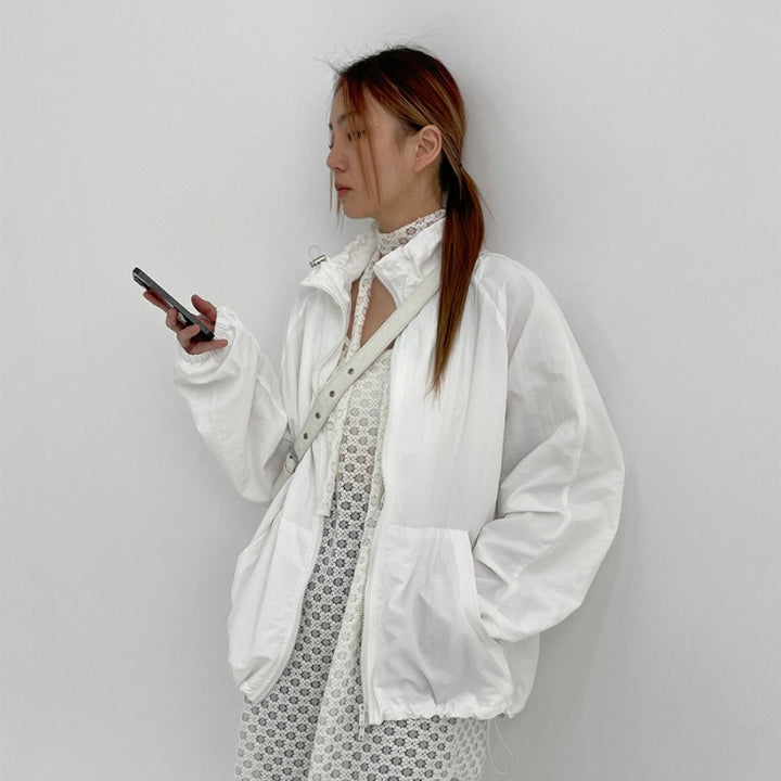 Damen lässige Funktionsjacke mit hohem Kragen Drune