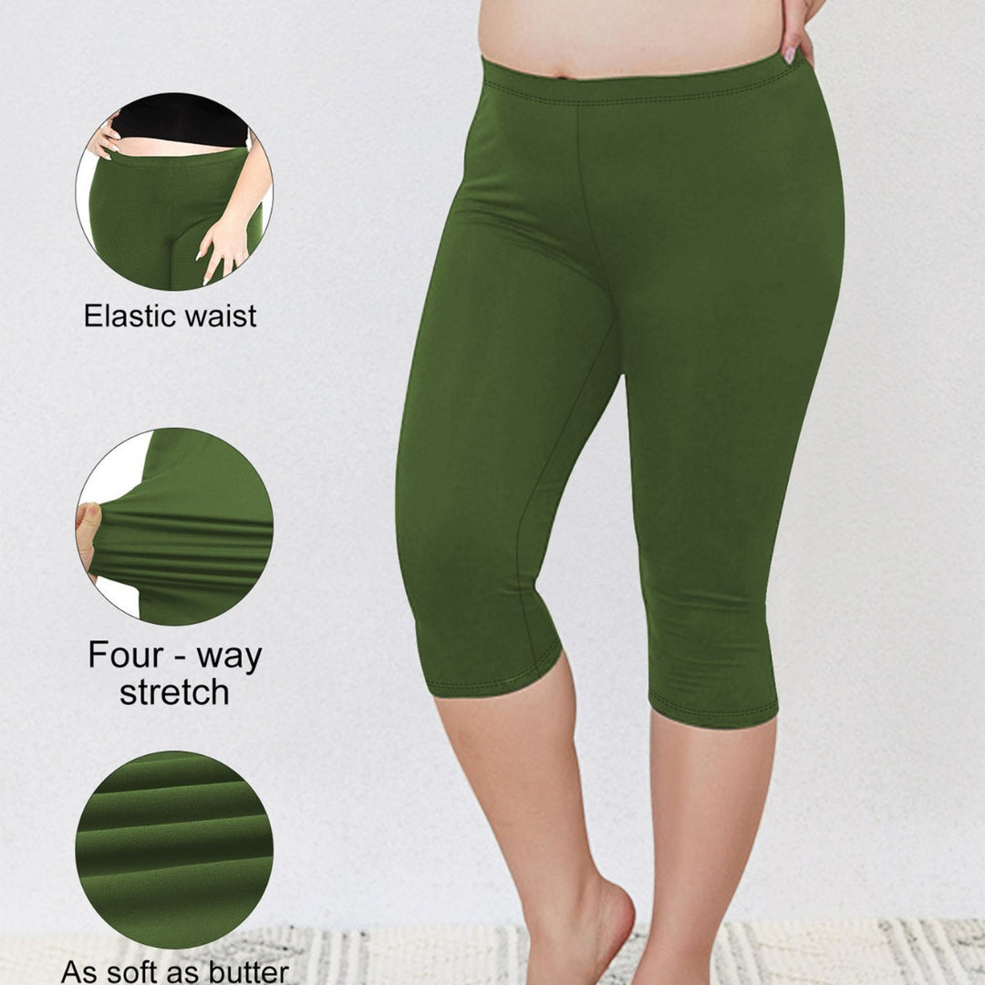 Damen Capri-Biker-Shorts mit hohem Bund und stützender Kompression Drune