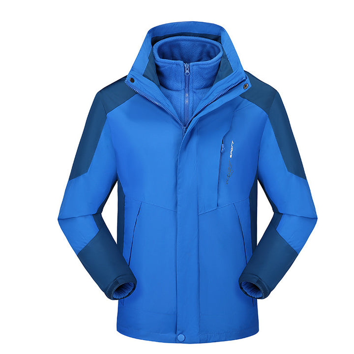 Damen vielseitige Outdoorjacke mit abnehmbarer Fleece‑Innenjacke und winddichter Softshell‑Hülle Drune