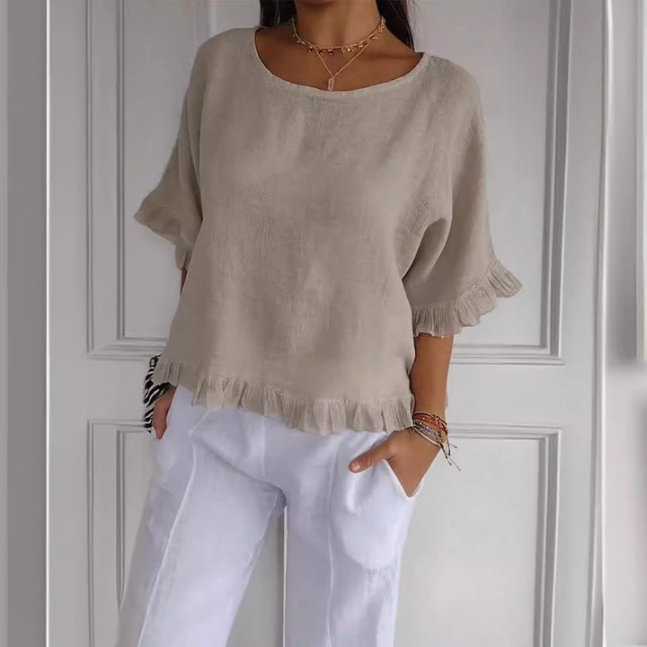 Damen Casual Oversize Shirt Drune