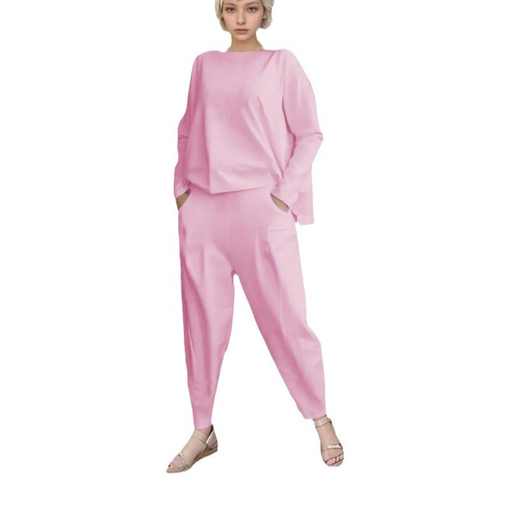 Damen Sportliches Sweat-Outfit mit elastischem Bund und geräumigen Taschen Drune
