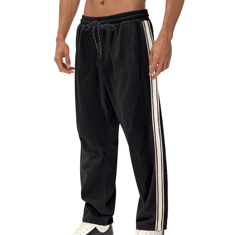 Herren Sportliche Freizeithose mit seitlichen Streifen Drune