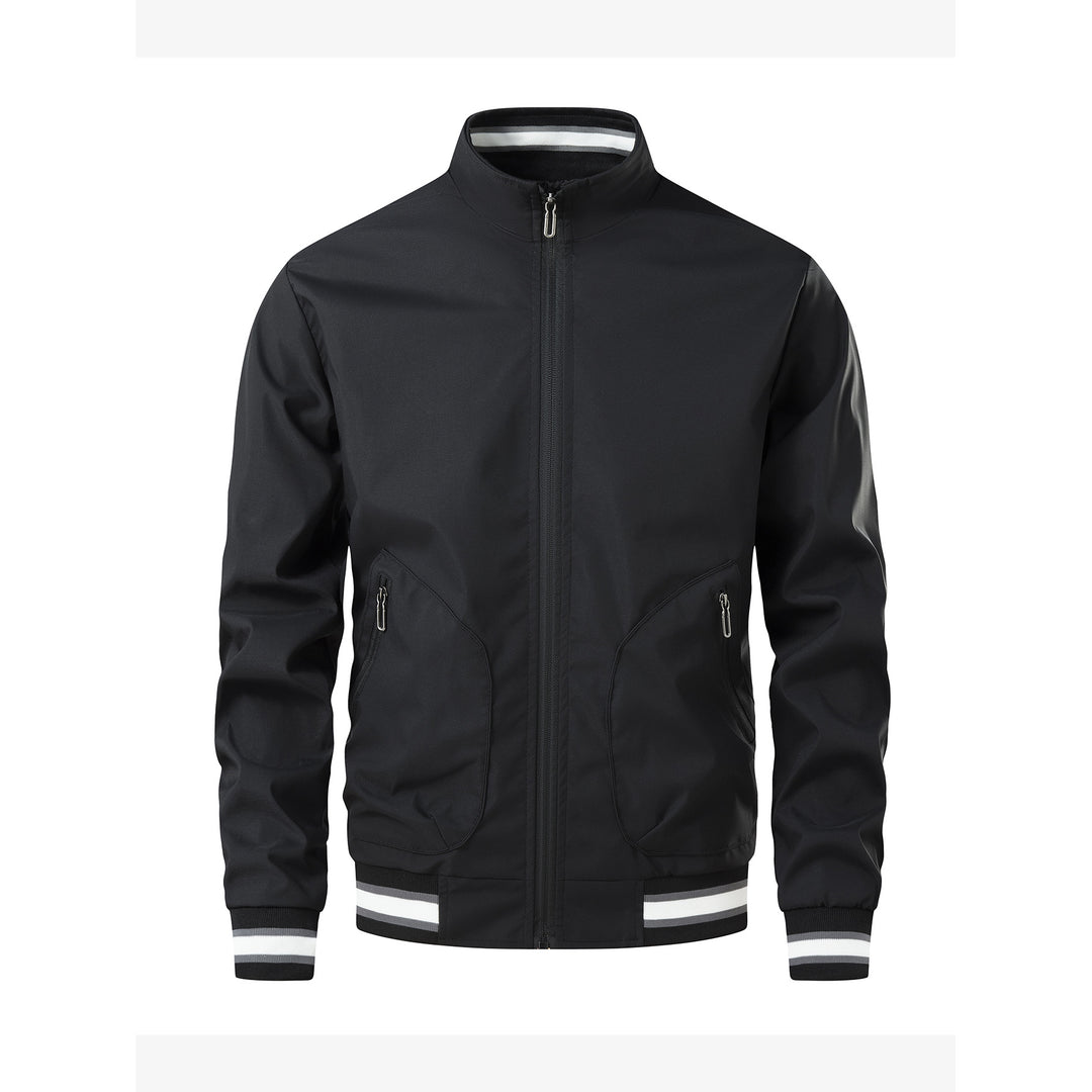 Herren Sportliche Leichte Übergangsjacke mit hohem Kragen Drune