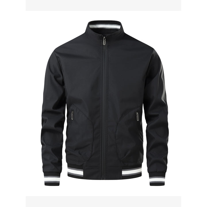 Herren Sportliche Leichte Übergangsjacke mit hohem Kragen Drune