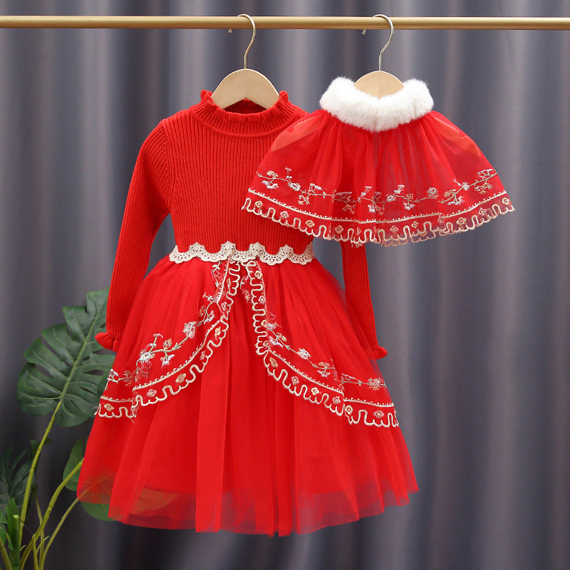 Damen Spitzenbesetztes Festkleid Drune