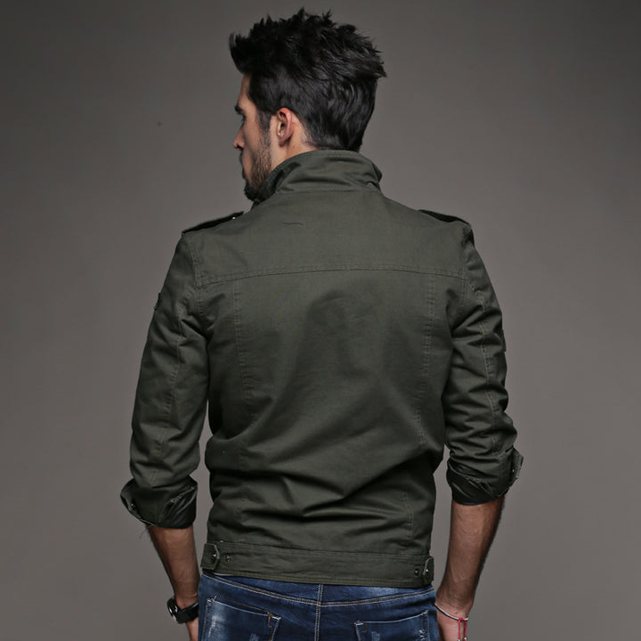 Herren Robustere Canvas Fieldjacke mit Epauletten, Brust- und Ärmeltaschen Drune