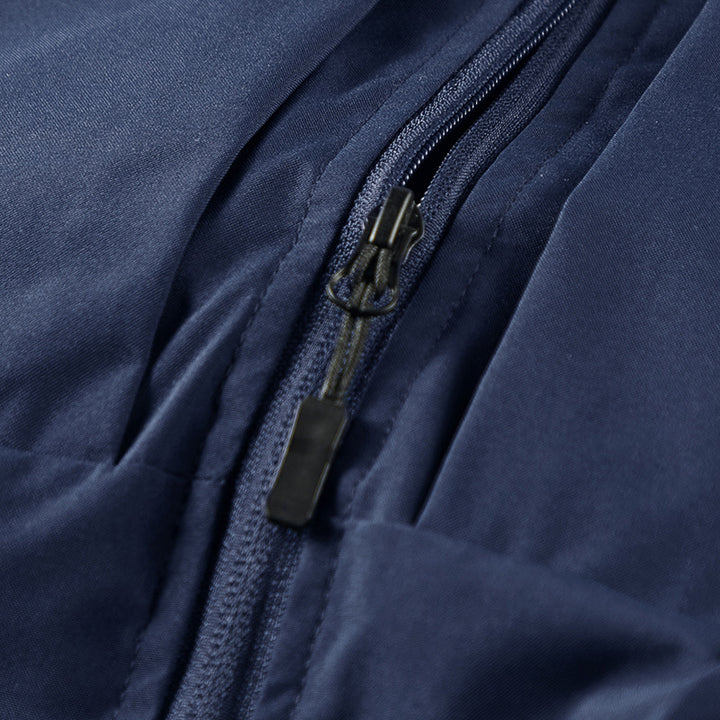 Herren Leichte Softshell-Outdoorweste mit Mesh‑Futter, Reißverschlusstaschen und Stehkragen Drune