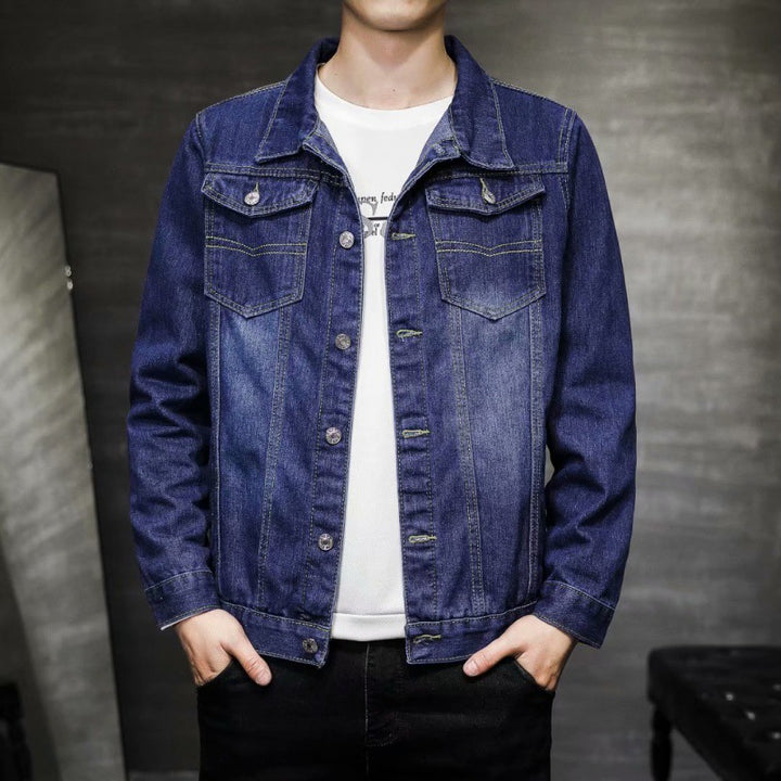 Herren Denimjacke mit Brusttaschen Drune
