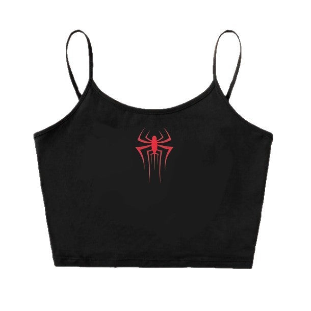 Damen Crop-Top mit kreativem Herz-Design Drune