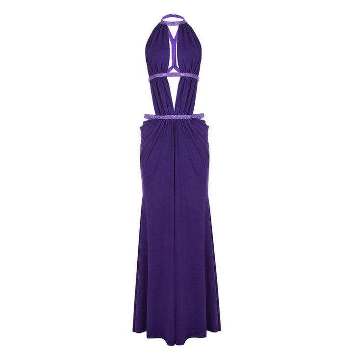Damen Glamouröses Abendkleid mit raffinierten Cut-Outs und glitzernden Akzenten Drune