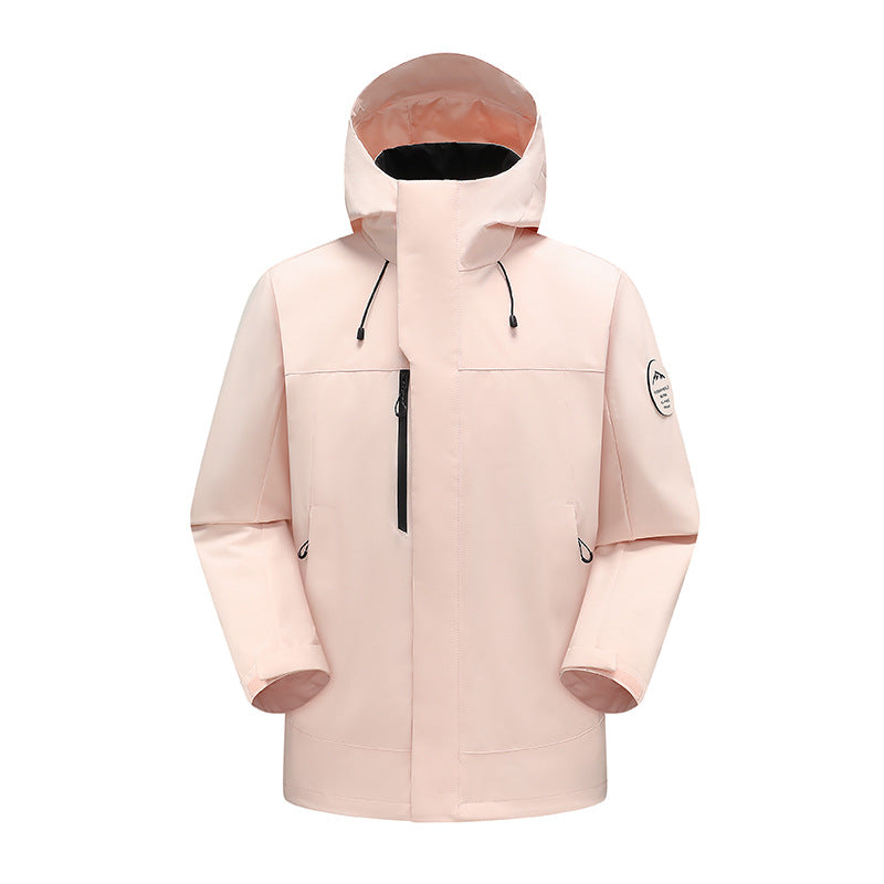 Unisex Wetterschutz-Parka mit verschweißten Nähten und verstellbarer Kapuze Drune