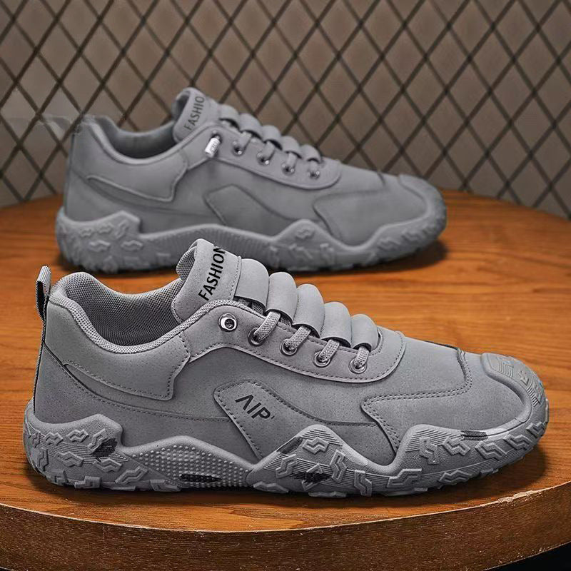 Herren Urbaner Chunky-Sneaker mit Veloursleder-Optik, profiliertem Grip-Profil und ergonomischer Plateausohle Drune