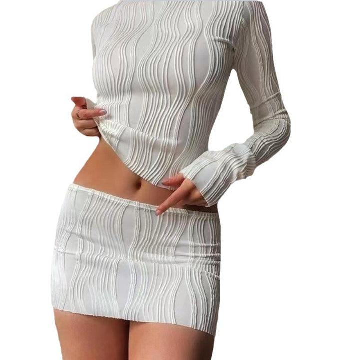 Damen Langarmshirt mit strukturiertem Design Drune