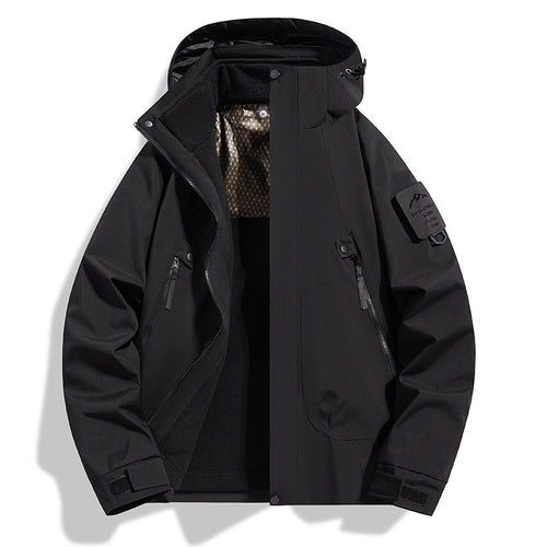 Damen Wasserabweisende Softshell-Funktionsjacke mit verstellbarer Kapuze, winddichter Membran und schrägen Reißverschlusstaschen Drune