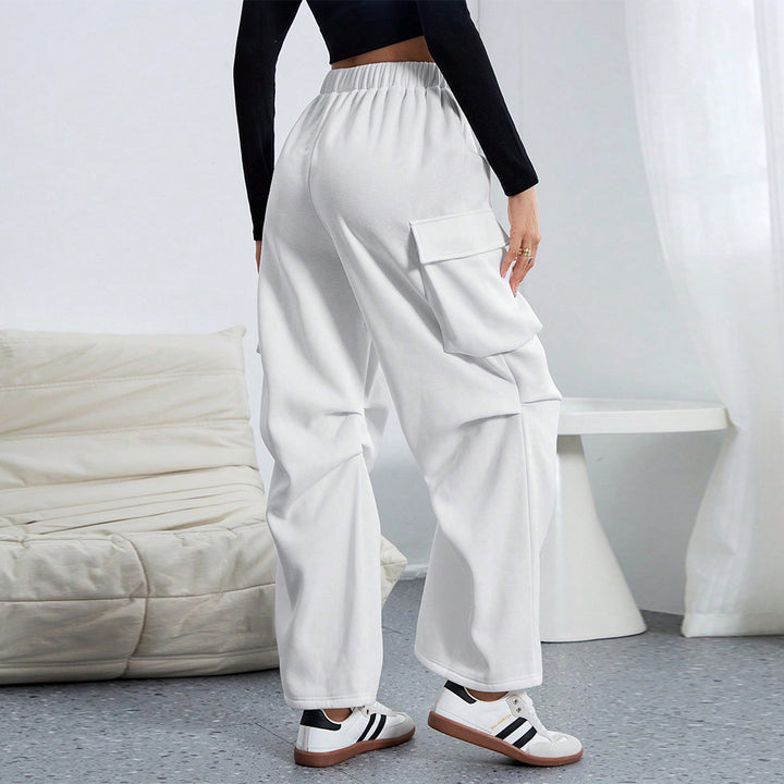 Damen Cargo-Hose mit weitem Schnitt und praktischen Taschen Drune