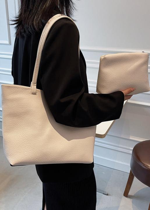 Drune | Geräumige Damen Schultertasche Aus Weichem Leder