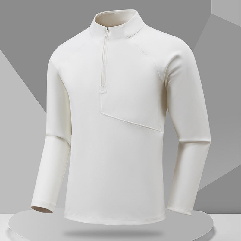 Herren Sportliches Langarmshirt mit Stehkragen Drune
