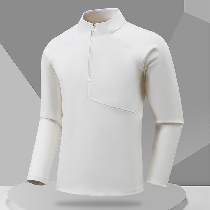 Herren Sportliches Langarmshirt mit Stehkragen Drune